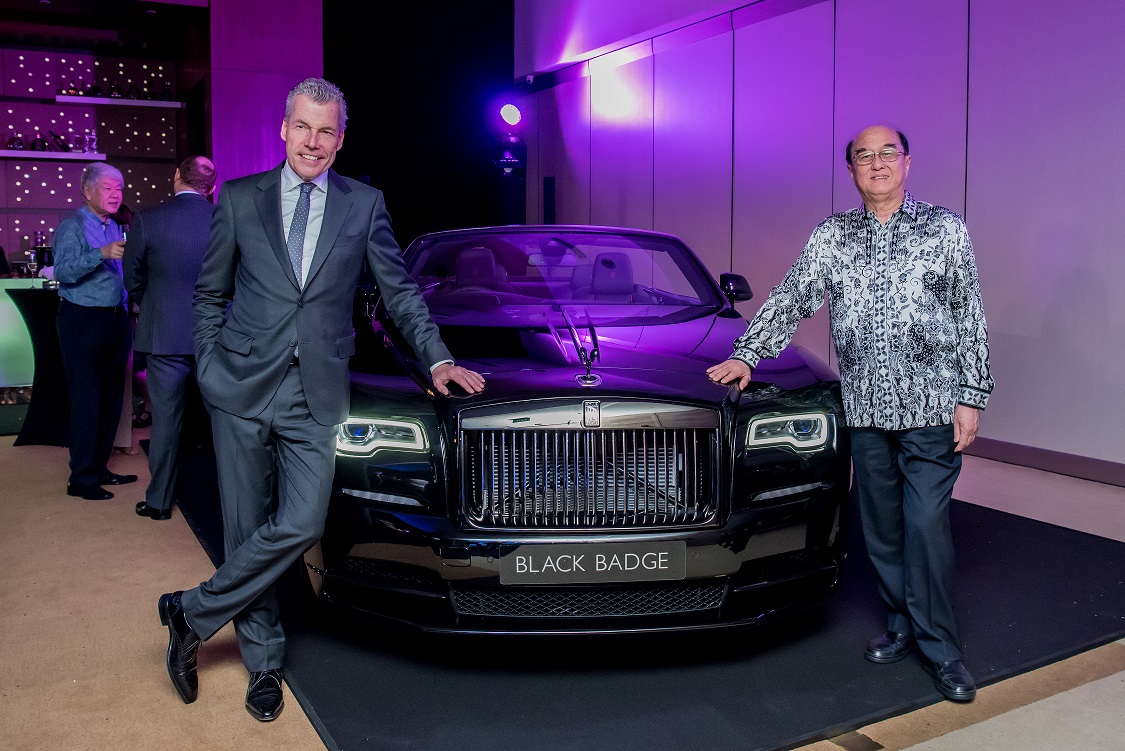 Mr Torsten Müller-Ötvös, CEO of Rolls-Royce Motor Cars (left) and Mr Karsono Kwee Executive Chairman of Eurokars Group