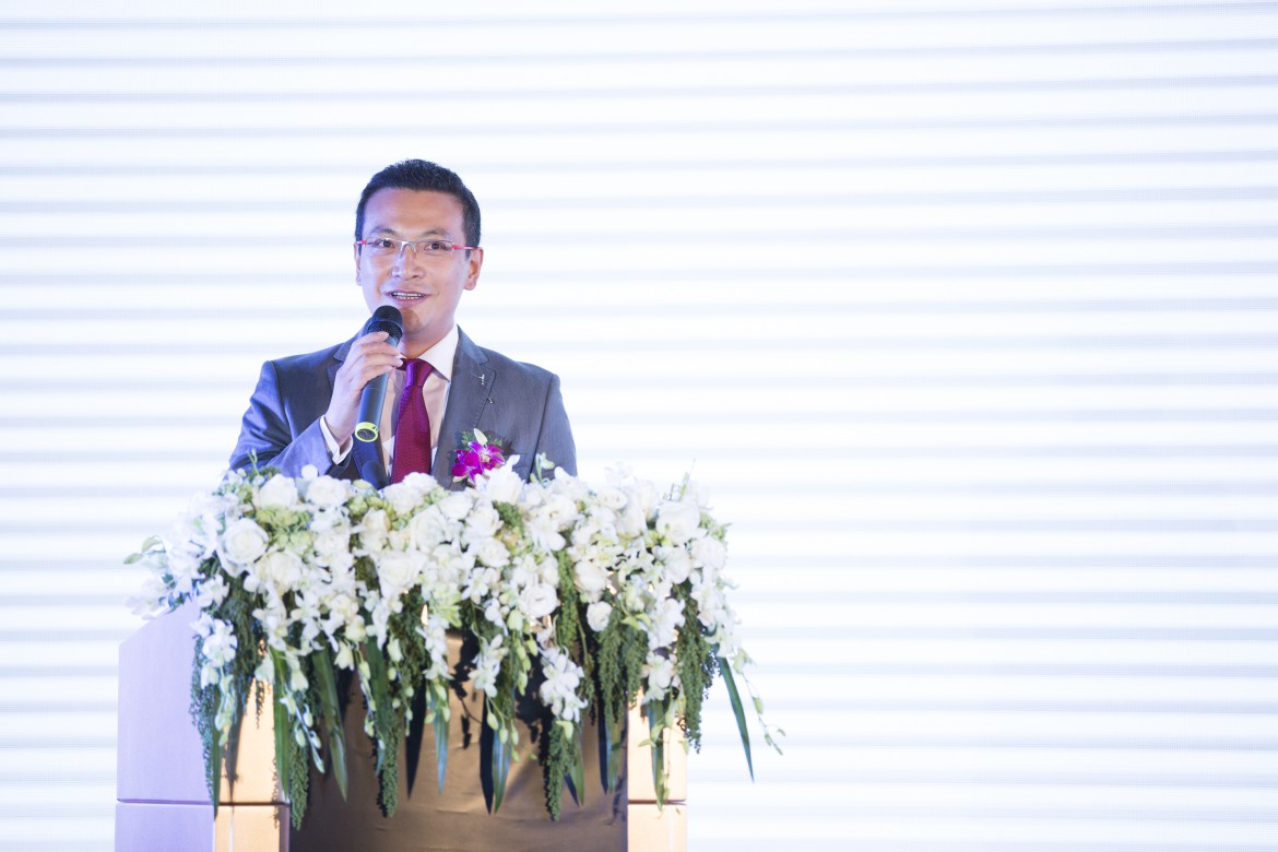 The General Manager of Rolls-Royce Motor Cars Nanning Mr Eric Lee, delivering his welcome speech