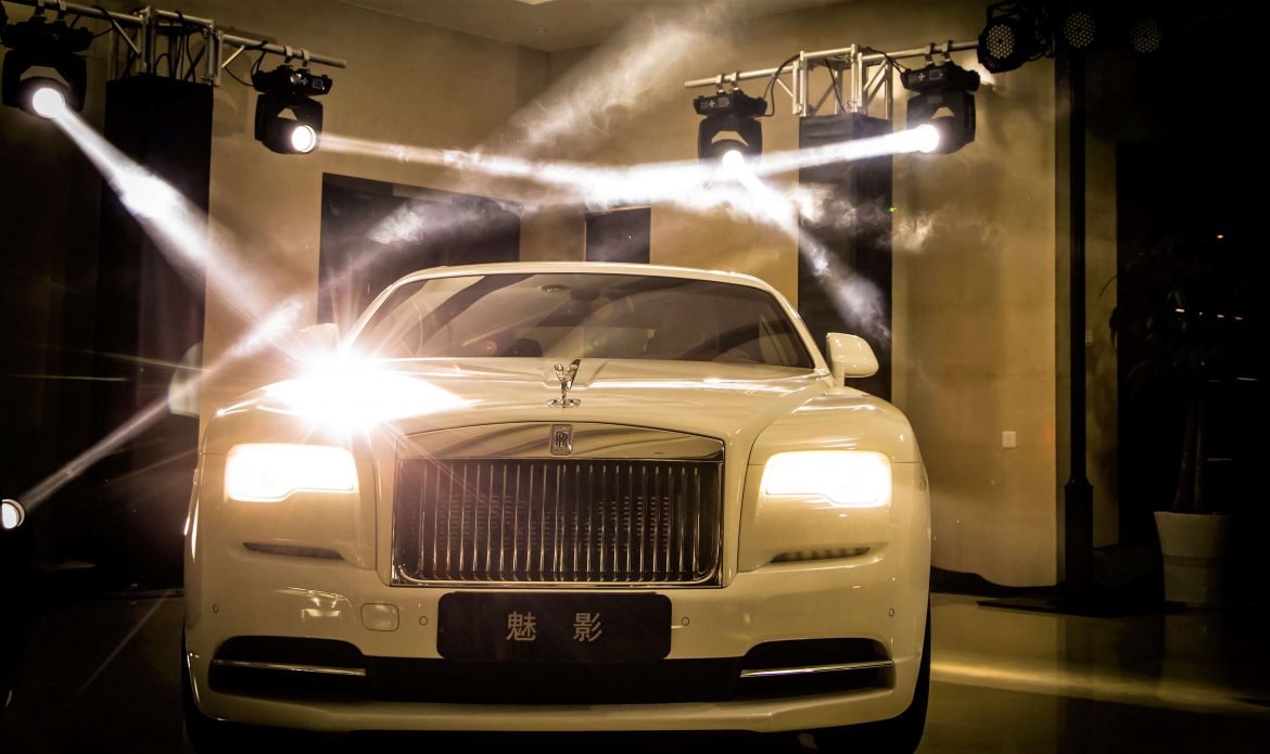 The magnificent Rolls-Royce Wraith on display 